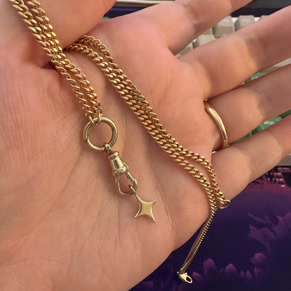 Vintage 9k yellow gold dog clip